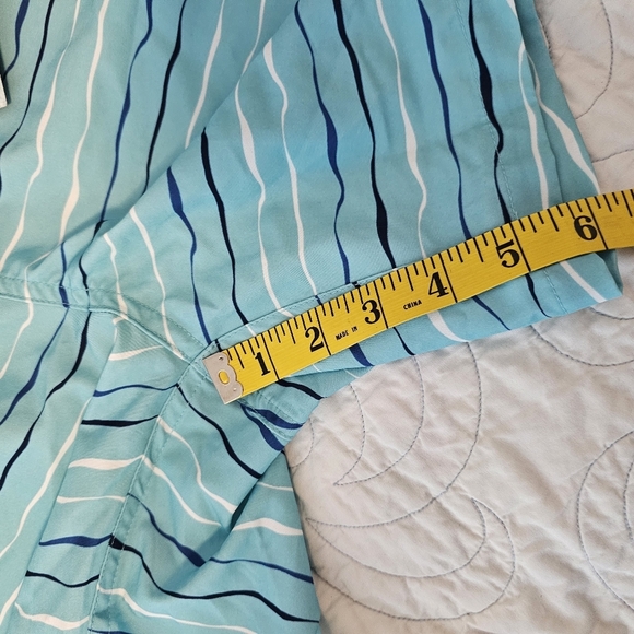 Rainforest Blue Striped Swim Trunks Men's Size Small NWT - Picture 10 of 10